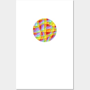Circus Rainbow Plaid Posters and Art